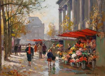 愛德華 科爾特斯 Flower Seller at the Madeleine 愛德華 科爾特斯 Flower Seller at the Madeleine